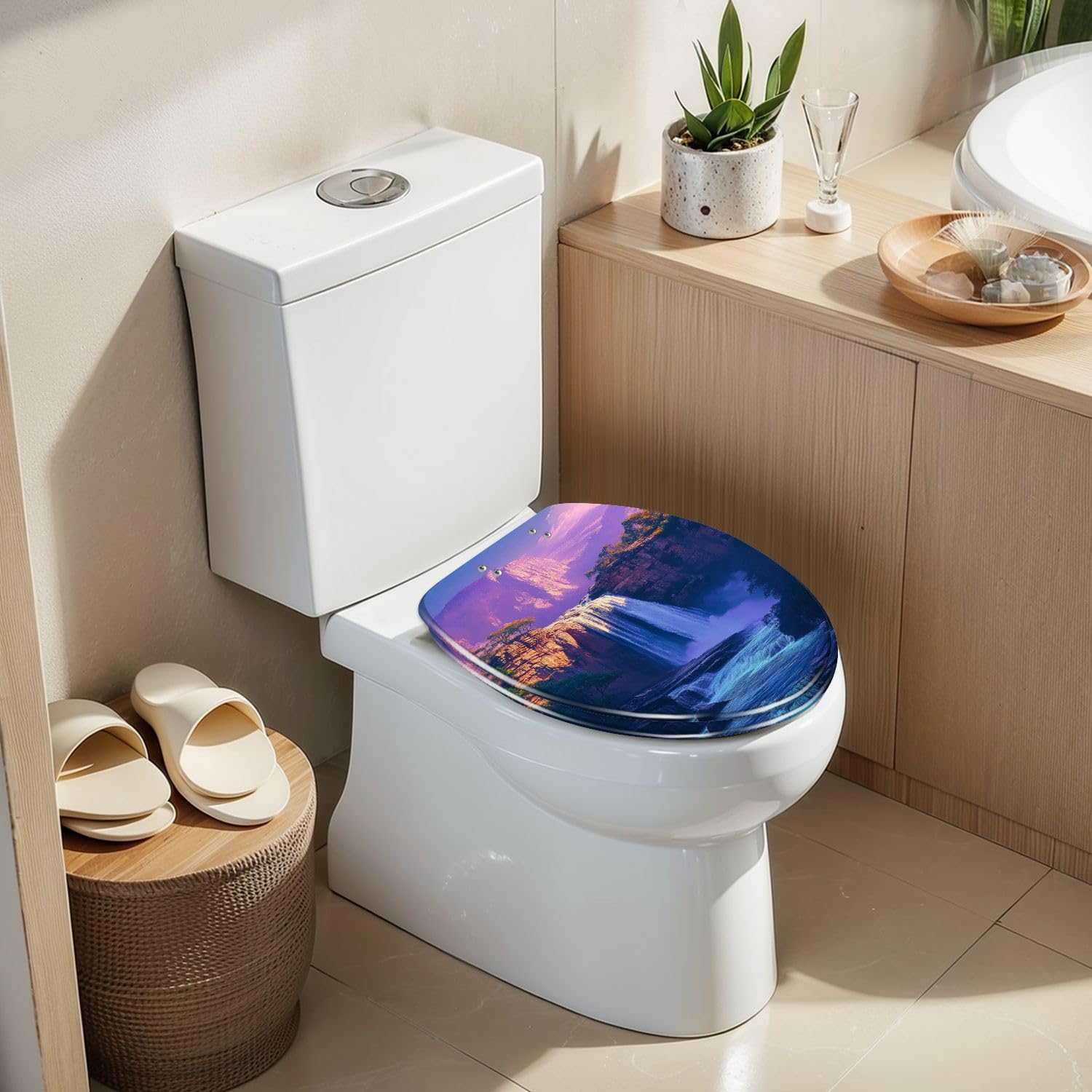Slow Close wydłużone siedzisko toaletowe Resin Quiet Lid with Quick-Release Hinges Bumpers Easy to Clean & Install