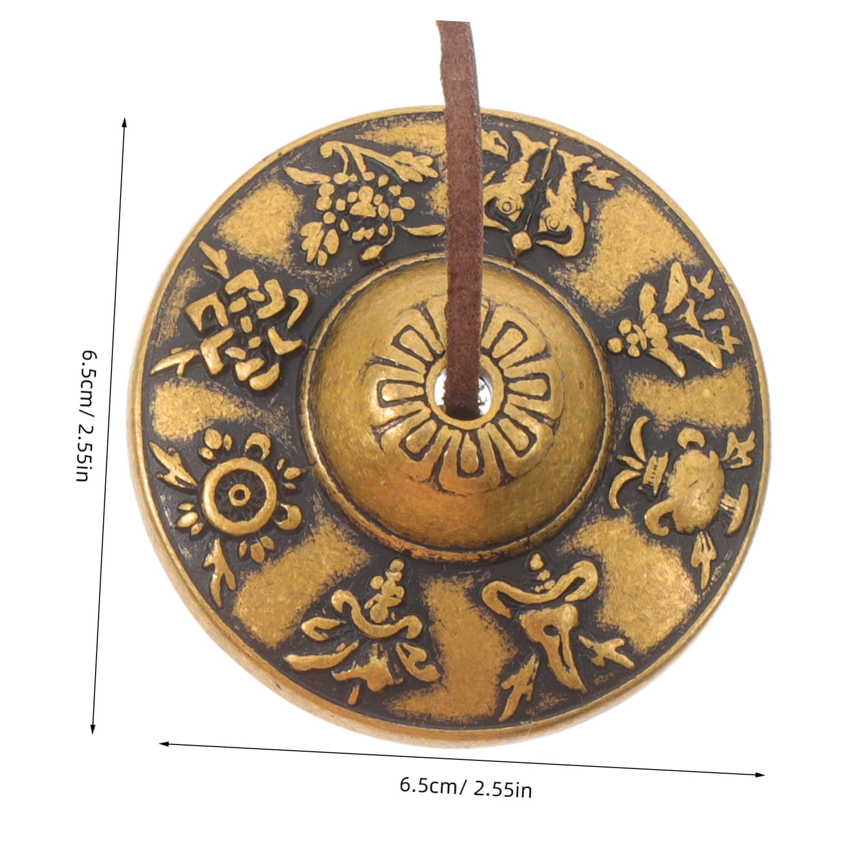 Totority Vintage Brass Meditation Bell Bell for Yoga and Feng Shui Spiritual Practices Design