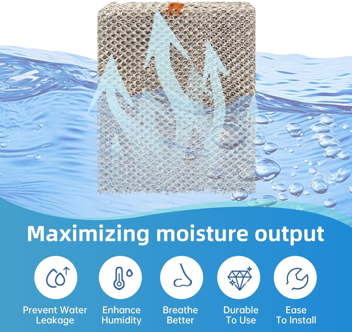 P110-3545 35 Humidifier Vapor Water Panel Filter Pad Replacement Compatible with Wick HUMCASBP2312 HUMCASBP2412 HUMCCSBP2212 HUMCCSBP2312 HUMBALBP2417 HUMBBLFP1318 HCWP3-18 2-Pack