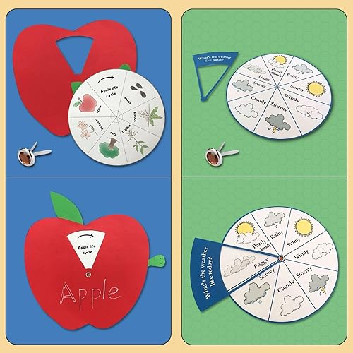 Miniatura 5 de AJulyBee 50 pinzas de metal para manualidades de papel, cierre de papel de cristal multicolor en una caja, sujetadores de graves para álbumes de