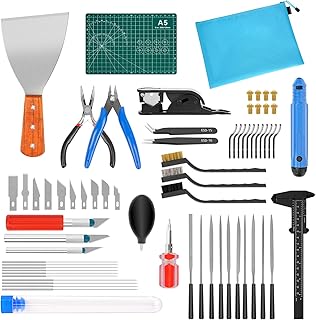 3D Drucker Werkzeug Kit, 73 Pcs 3D Drucker Zubehör, Einschließlich Düsenreinigungsnadeln, Deburring Tool, Art Knife Set, Pinzette, Zange, etc. für 3D Drucker Reinigungsset (M)