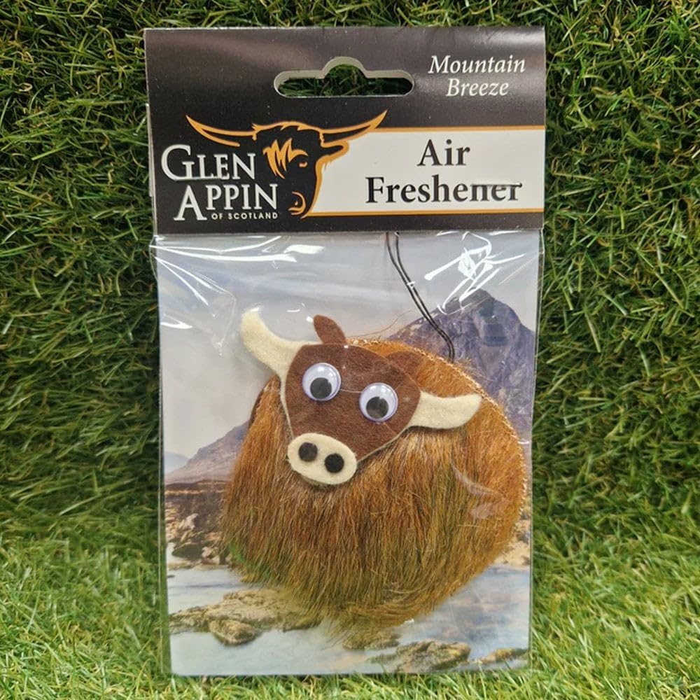 Glen Appin Brown Highland Cow Car Air Freshener