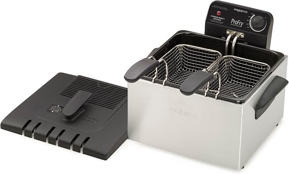 Presto 05466 Dual Basket Pro Fry Immersion Element Deep Fryer