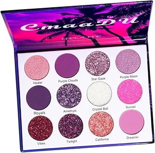 FRCOLOR 1 Caixa Paleta De Sombra Bandeja De Maquiagem Bandeja De Metal Sombra Brilhante Maquiagem Sombra Para Os Olhos Cosméticos Sombra Em Pó Sombra Colorida Sombra Colorida Paleta De