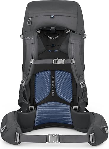 Miniatura 4 de Osprey Viva 65L Mochila de mochilero para mujer, color gris Tunnel Vision, ajuste extendido