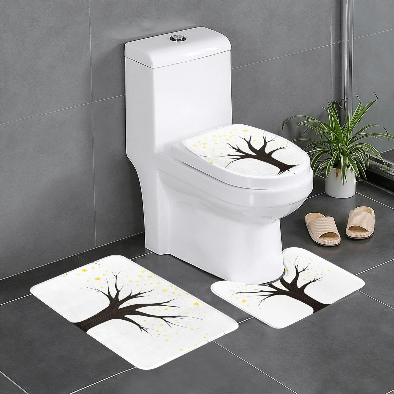 Tapis de salle de bain antidérapants pour une ambiance nature et cocooning