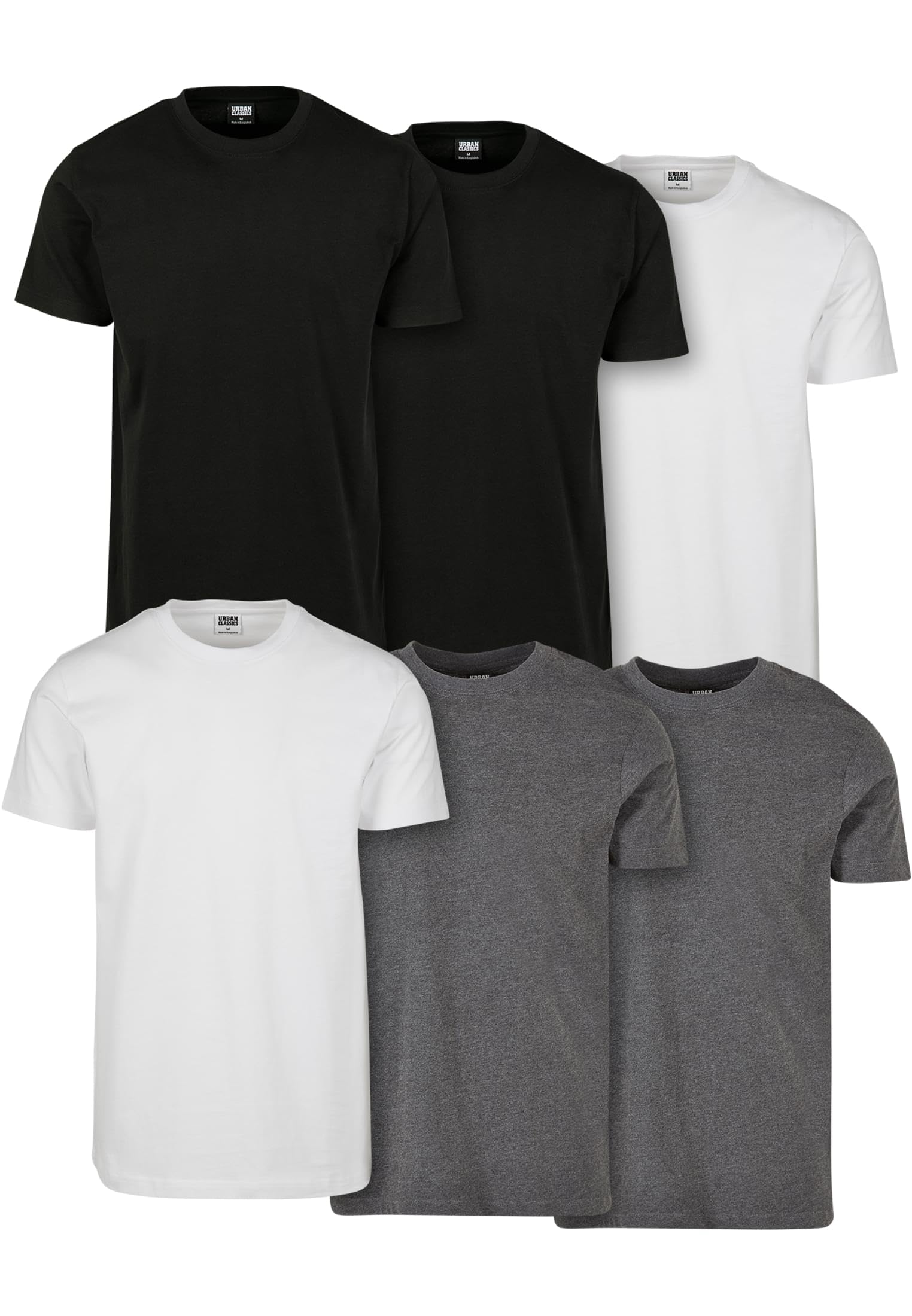 Urban Classics Basic tee 6-Pack Camiseta Hombre (Pack de 6)