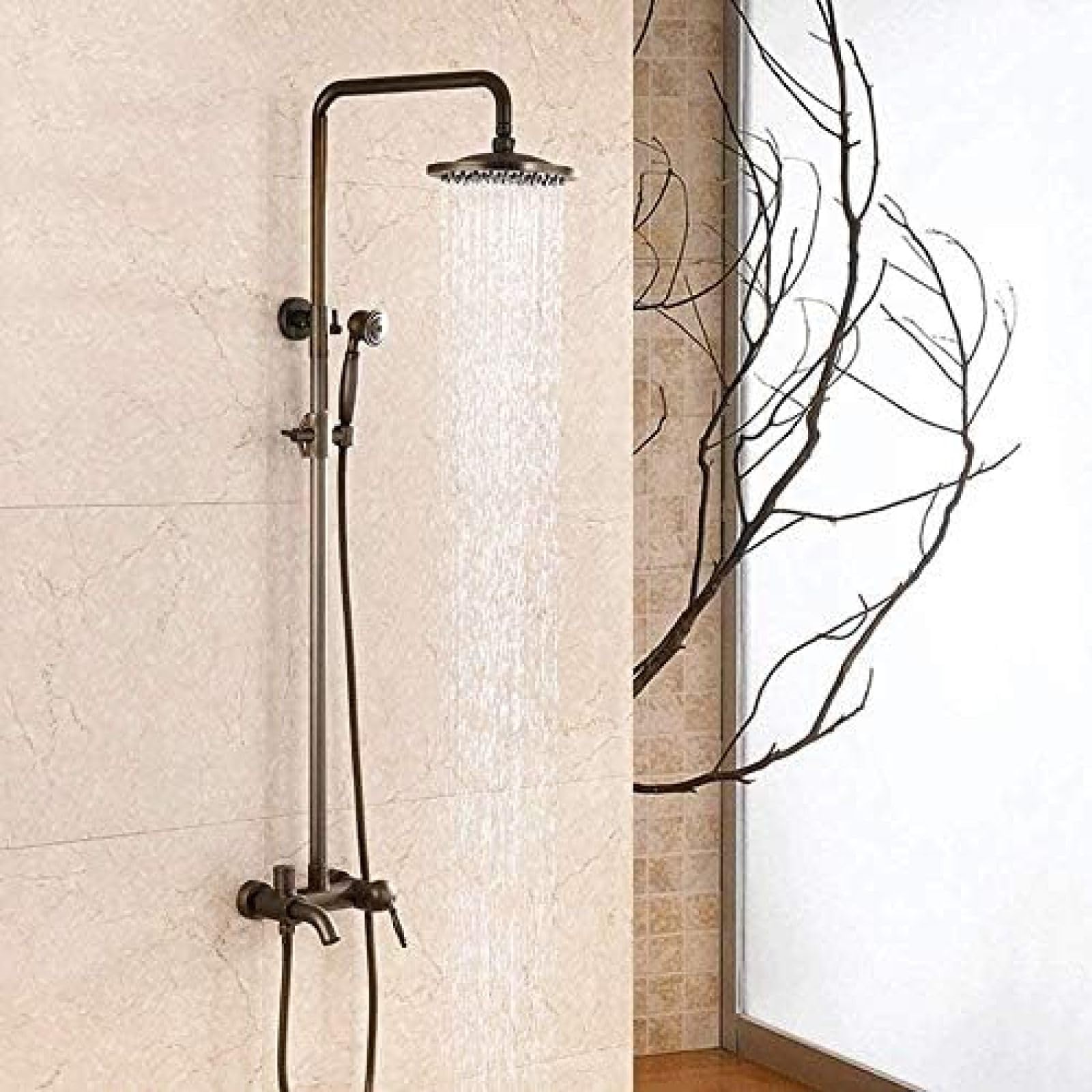 Ensemble de douche en céramique antique pour une salle de bain rétro élégante