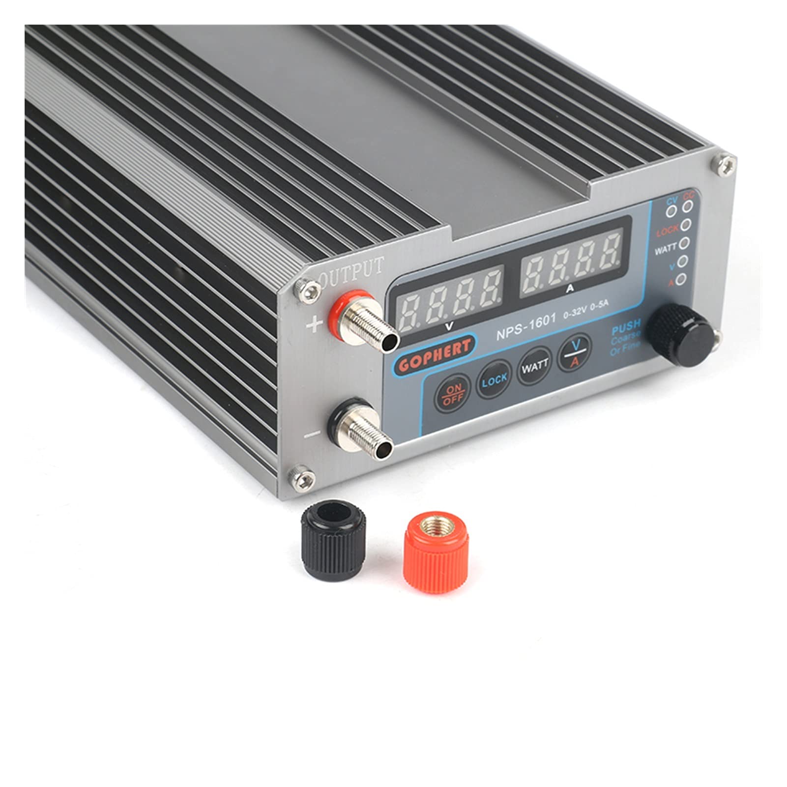 Alimentatore da Banco,Alimentatore da Laboratorio Interruttore Digitale Energia Mini DC Regolabile con Funzione di Blocco 0.001A 0,01 V 30V 5A 60V 3A 16V 10A 32V(NPS 1602 60V 3A)