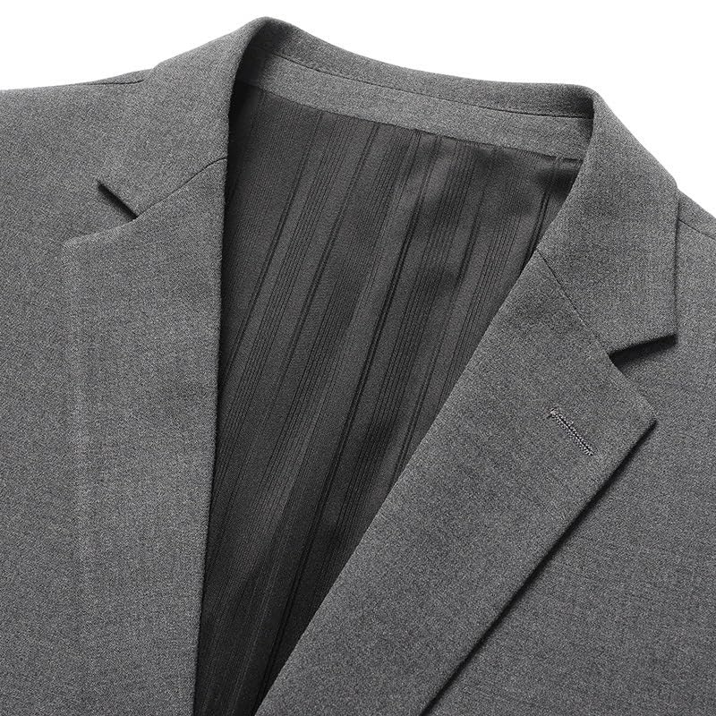 Mens Gray Casual Suit Jackets Slim Fit Two Button Sports Coat with Pockets4