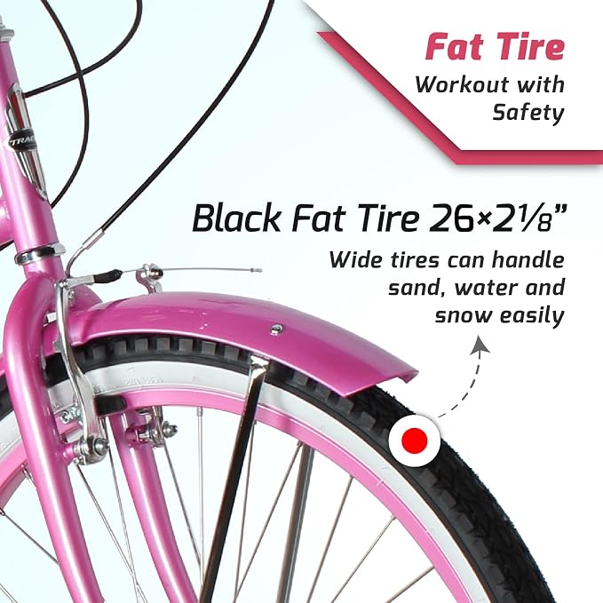 Tracer Taha Bicicleta Playera 26" 7 Velocidades Rígida Rosa miniatura 2