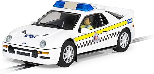 Scalextric Ford RS200 Essex Police Car Livery 132 Slot Race Car C4341