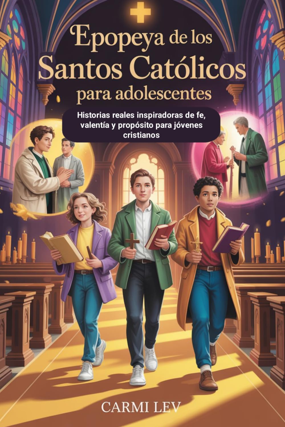 Epopeya De Los Santos Católicos Para Adolescentes: Historias reales inspiradoras de fe, valentía y propósito para jóvenes cristianos