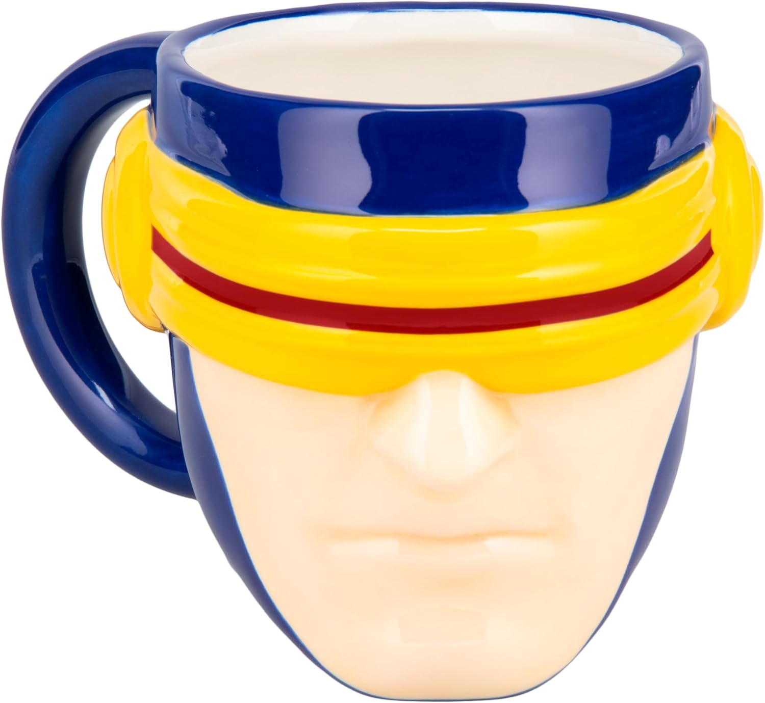 Paladone X-Men Cylcops Heat Change Combat Visor Mug, Officially Licensed Marvel 550ml Ceramic Coffee Cup, Oversized for Tea, Hot Chocolate and More, Superhero Gifts