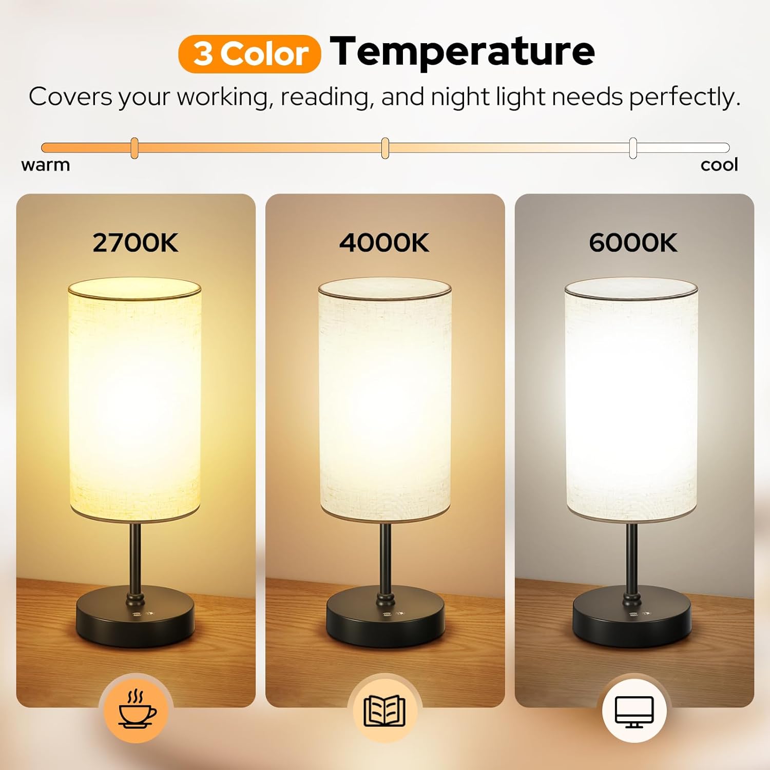 10000 Lux Light Therapy Lamp, Full Spectrum &UV-Free Happy Lamp, Sun Light Therapy Lamps with Remote, 3 Color Temperatures &Stepless Dimming &Timer, Daylight Lamps for Home, Office