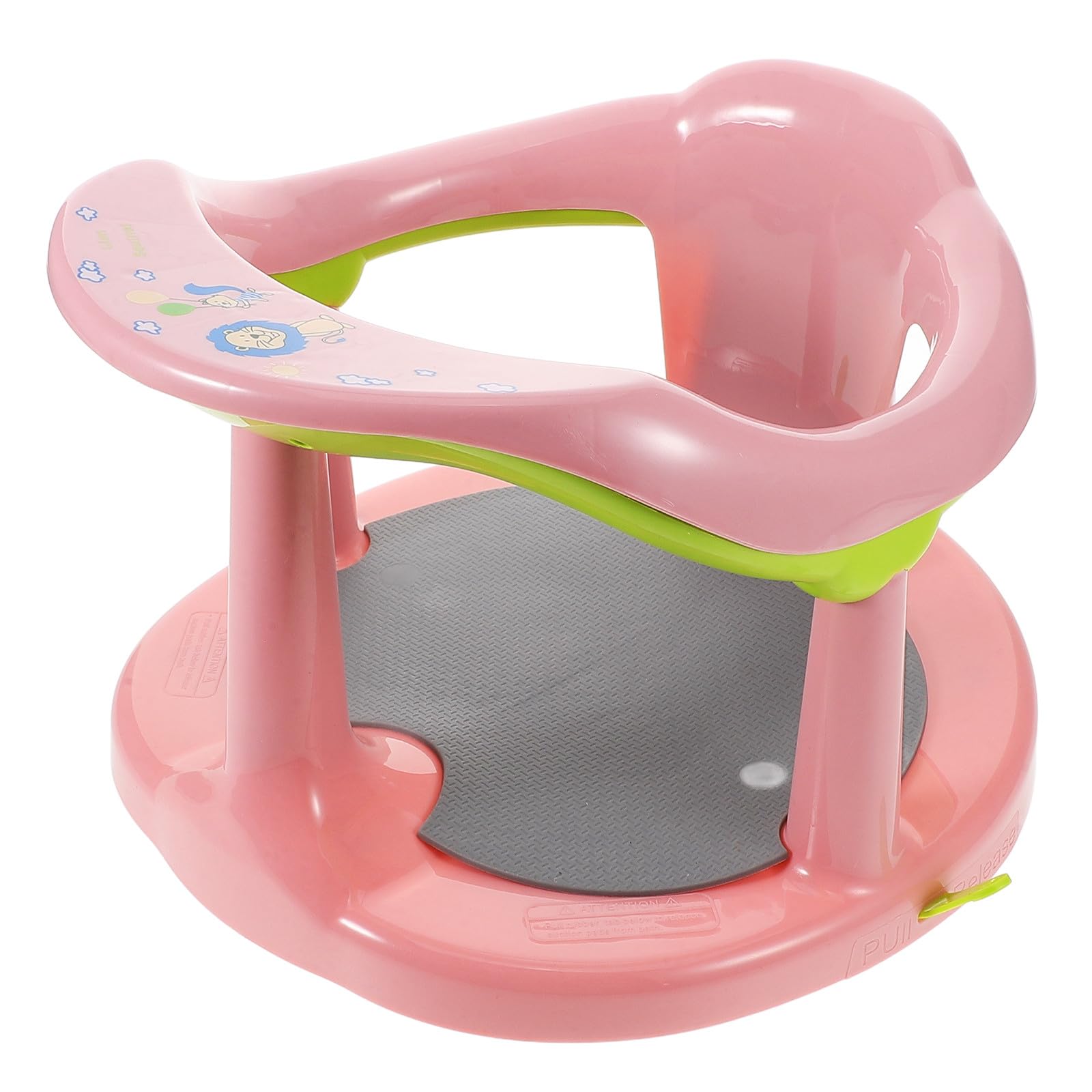 Toyvian Asiento de Baño para Ñiño Rosa Material Pp y Tpr, Fácil de Almacenar y Seguro, Adecuado para Niños y Recién Nacidos Bañera