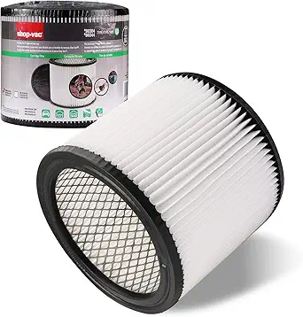 Shop-Vac 90304/90344 Replacement Cartridge Filter, Fits most Shop-Vac Dry Vacuums 5 Gallon and above, Original, Reusable, 1 Pack