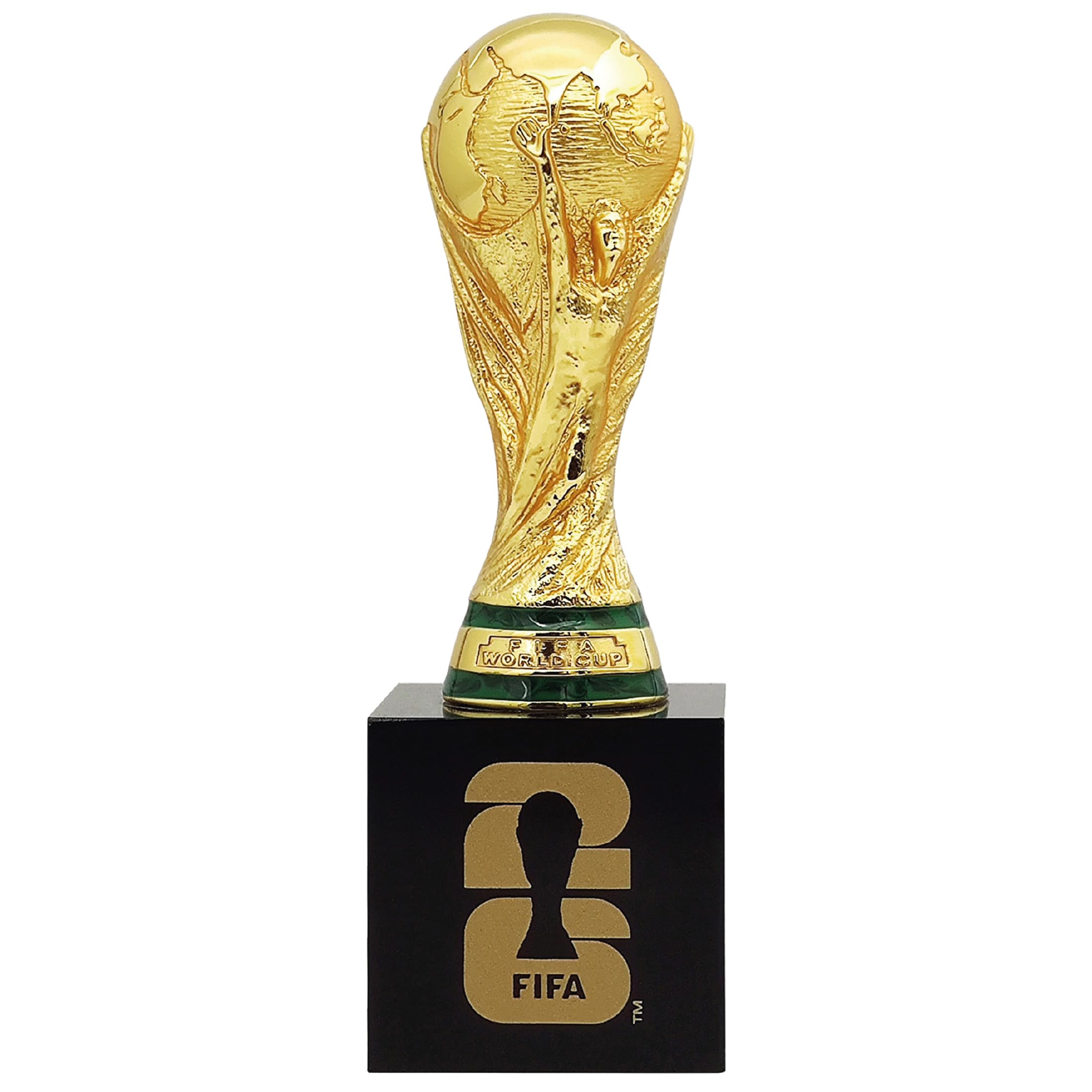 Replica di Trofeo 3D da 70 mm con piedistallo con Licenza Ufficiale della Coppa del Mondo FIFA 2026