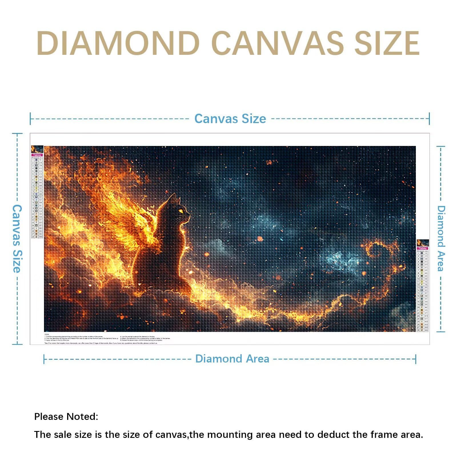 Diamond Painting Grande 200x100cm Animal Diamond Painting Adultos, DIY Gato Pintura de Diamante Manualidades Adultos, 5D Cuadrado Rhinestone Bordado Punto de Cruz para Home Decoration Regalo 0J-151