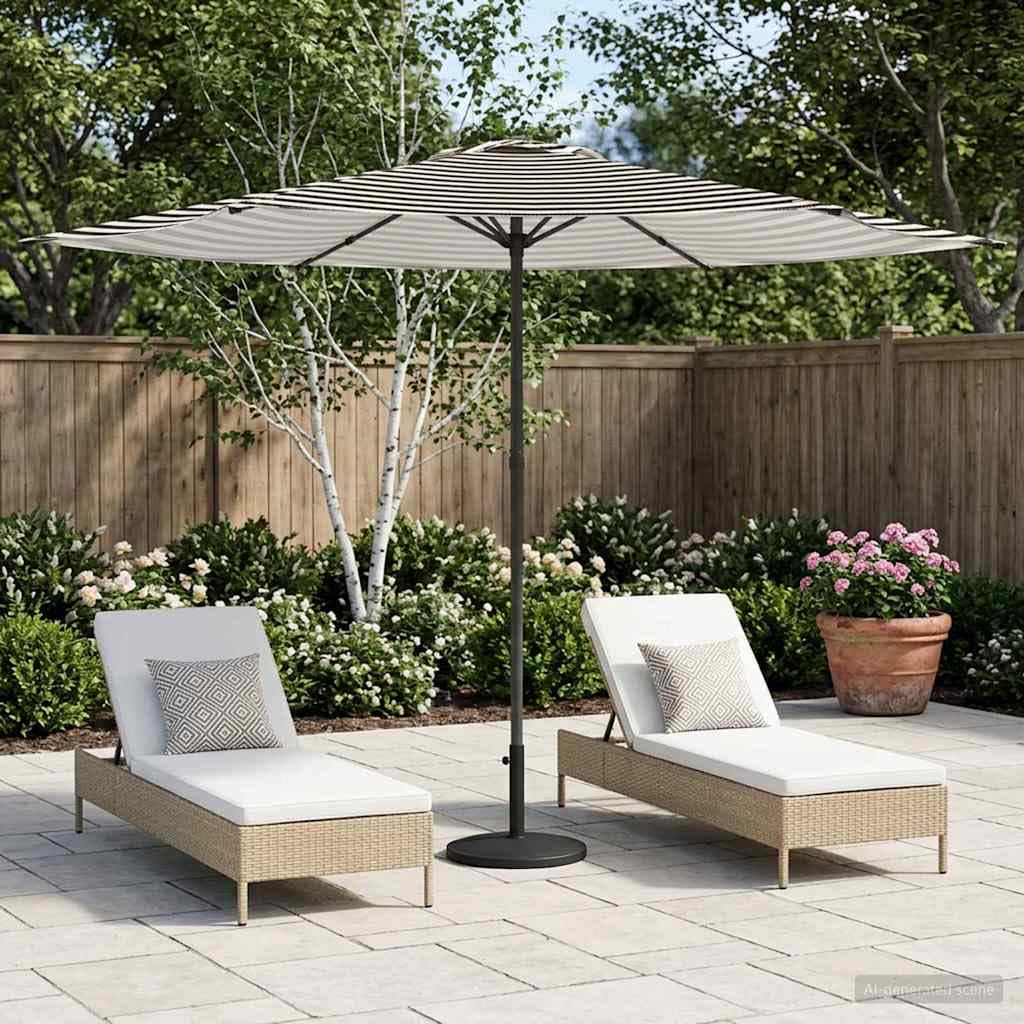 Parasol de jardin rectangulaire 300x300 protection UV avec toit ventilé anti-vent