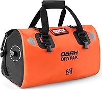 Vista 33 de Waterproof Duffel Bag - Motorcycle Dry Bag Tail Bag with Large Storage Space, Waterproof Luggage Duffle Bags with Outer Mesh Zipper Pocket for Oliva