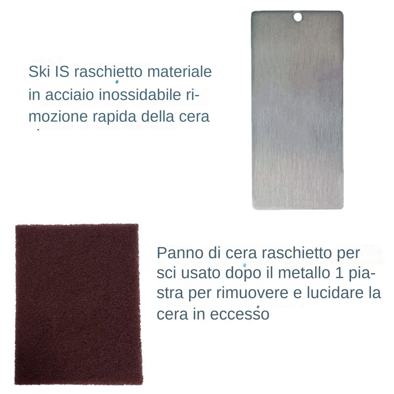 Kit Ceratura Snowboarding Attrezzo Compatto Leggero per Ceratura Sci | Portatile Per Sport Invernali, Attrezzo Compatto da Sci, Raschietto Messa a Snowboard, Accessorio Portatile Cura Base