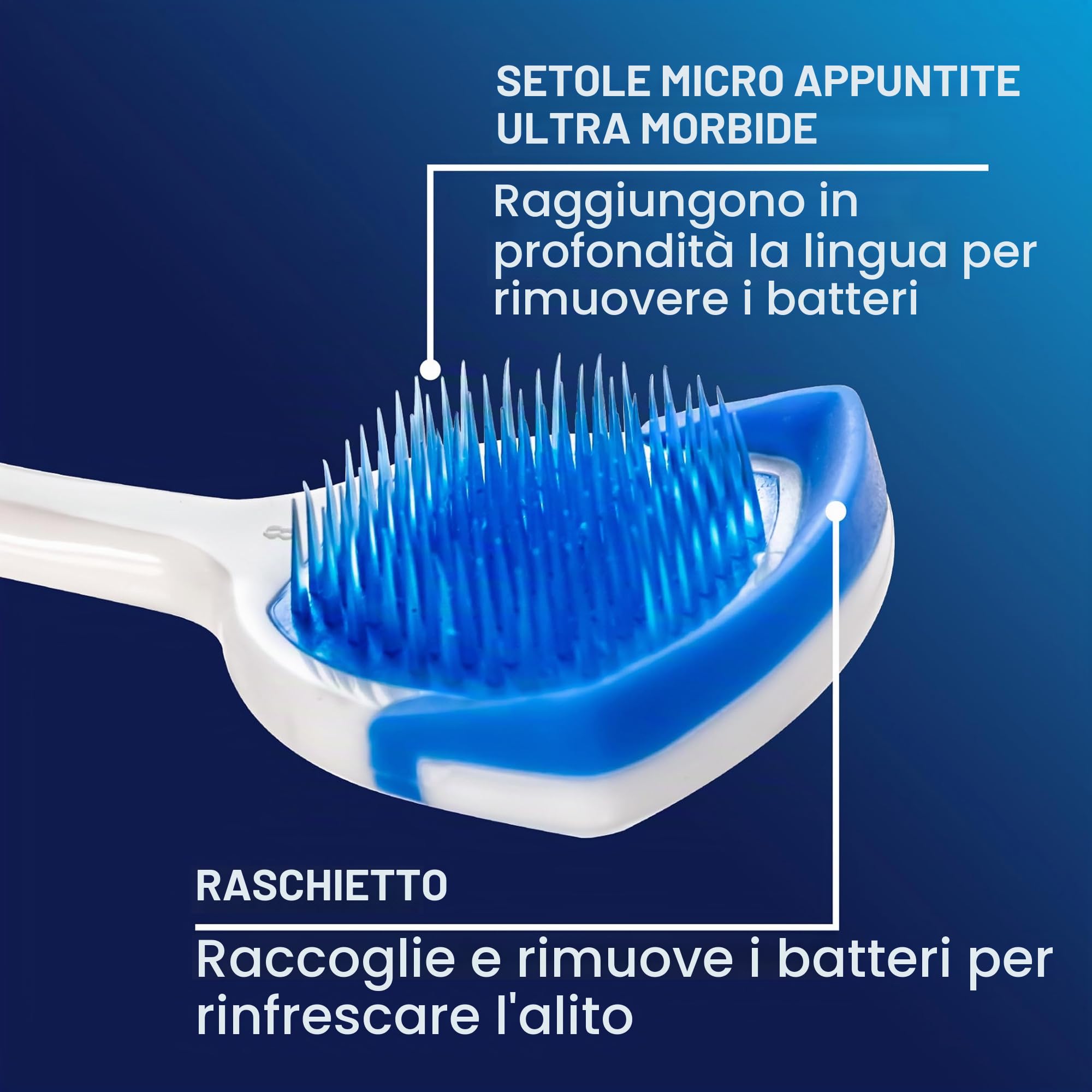 Orabrush Raschietto per lingua, multicolore, 4 pezzi