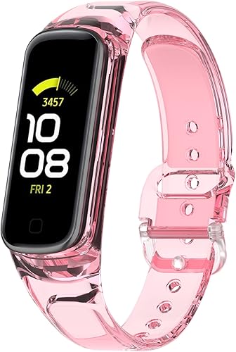 Miniatura 5 de TenCloud Paquete de 5 correas con funda compatible con Samsung Galaxy Fit 2, Smartwatch TPU, linda correa de repuesto para Samsung Galaxy Fit 2