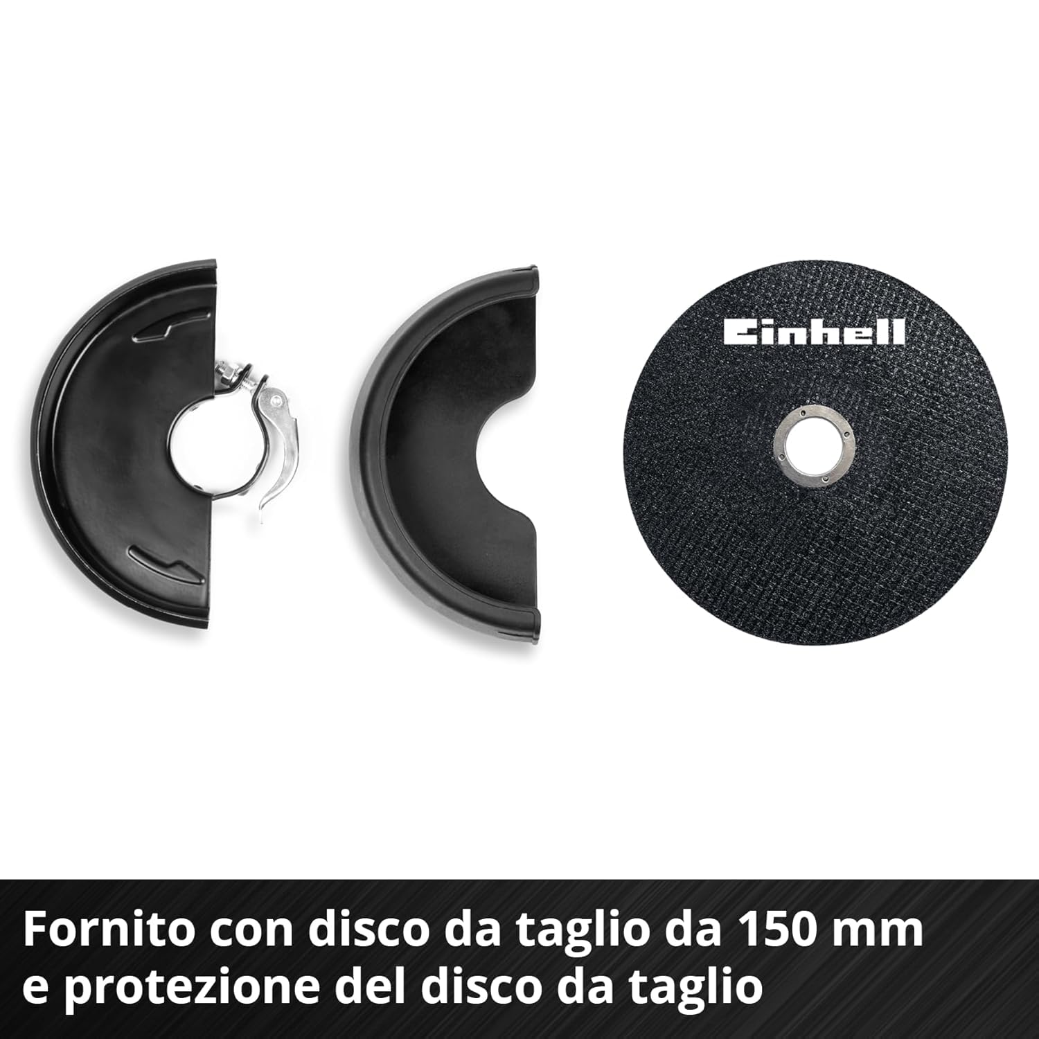 Einhell Professional Smerigliatrice angolare a batteria AXXIO 18/150 Power X-Change (18 V, 700 W, 150 mm diametro disco, 40 mm profondità taglio, Brushless, soft start, con disco, senza batteria)