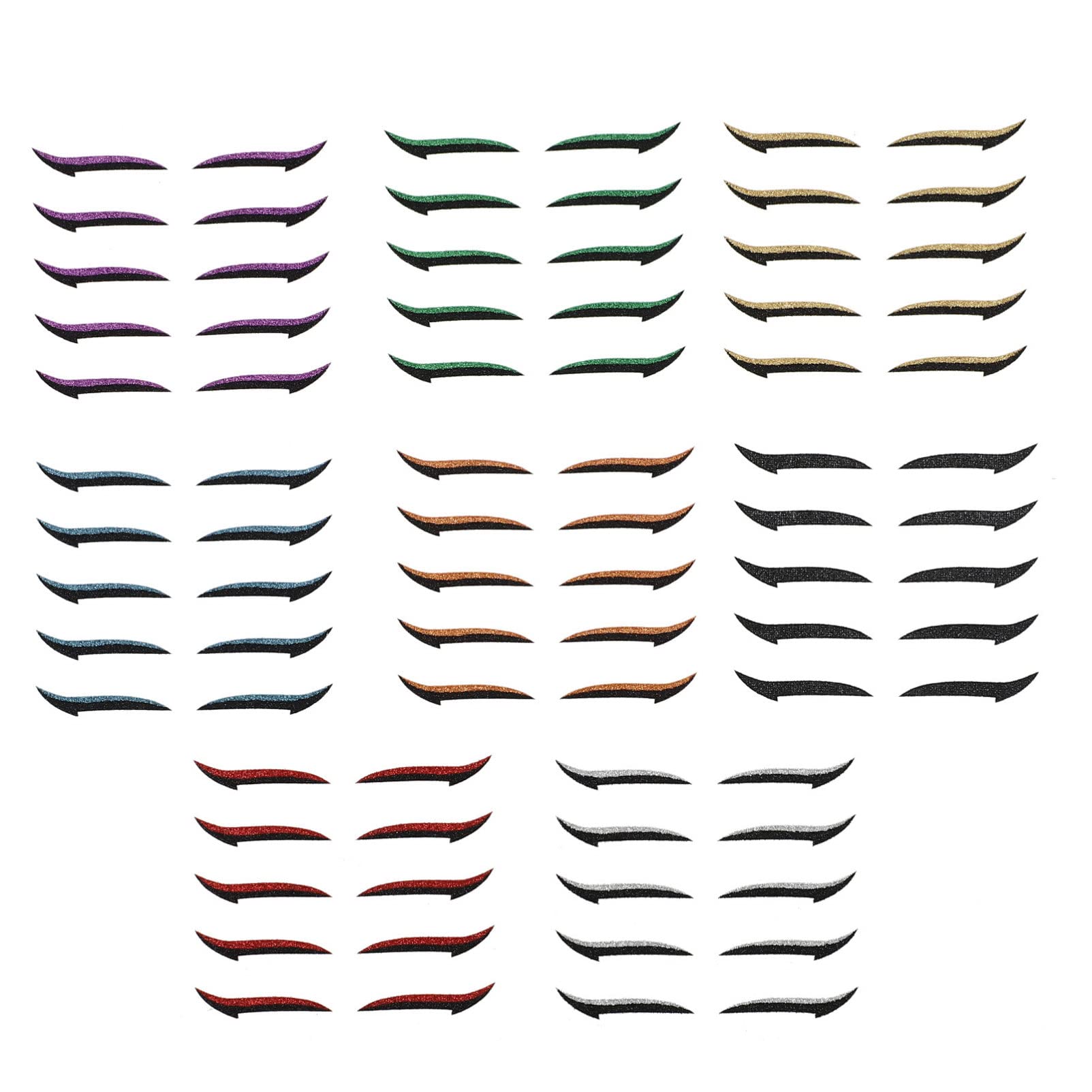 POPETPOP 160paia Eyeliner Stickers Riutilizzabili Per Doppie Palpebre Strisce Invisibili Per Trucco Occhi Facili Da Applicare e Durature Per Donne e Ragazze