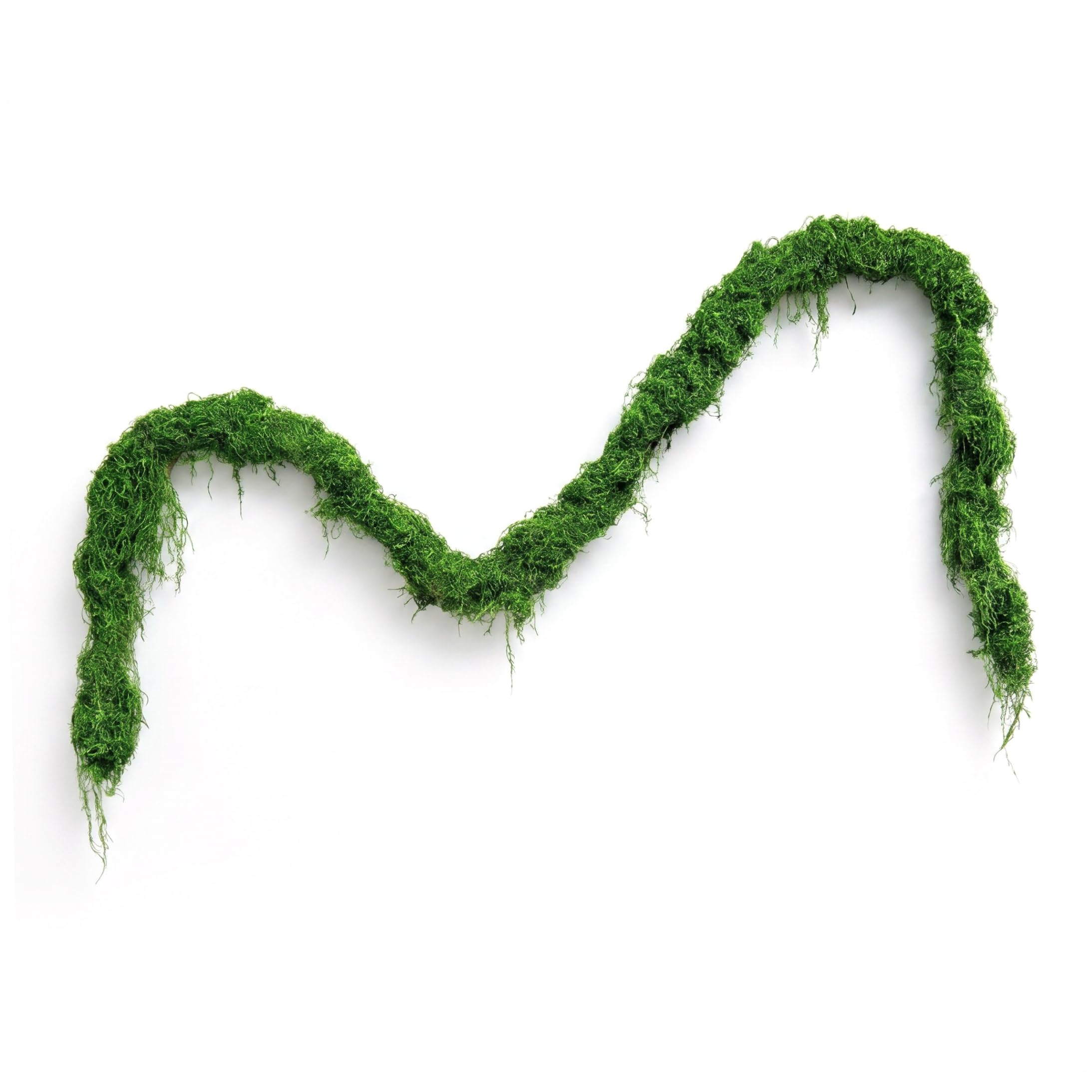 Vistnale Moss Garland, DIY Display Artificial Vine Realistic Hanging Moss Decor for Wedding Party Indoor Outdoor, 47 Inch