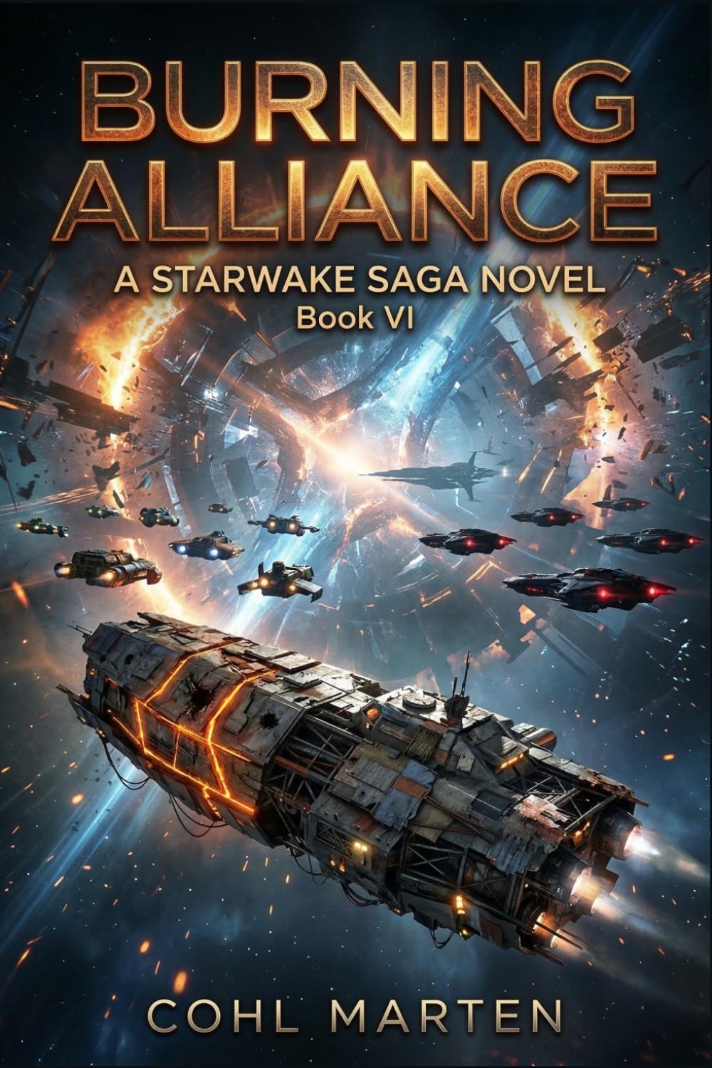 Burning Alliance: A Gripping Space Opera of Frontier War, Rescue Lanes, and the Final Shelter Waking: 6 (Starwake Saga)