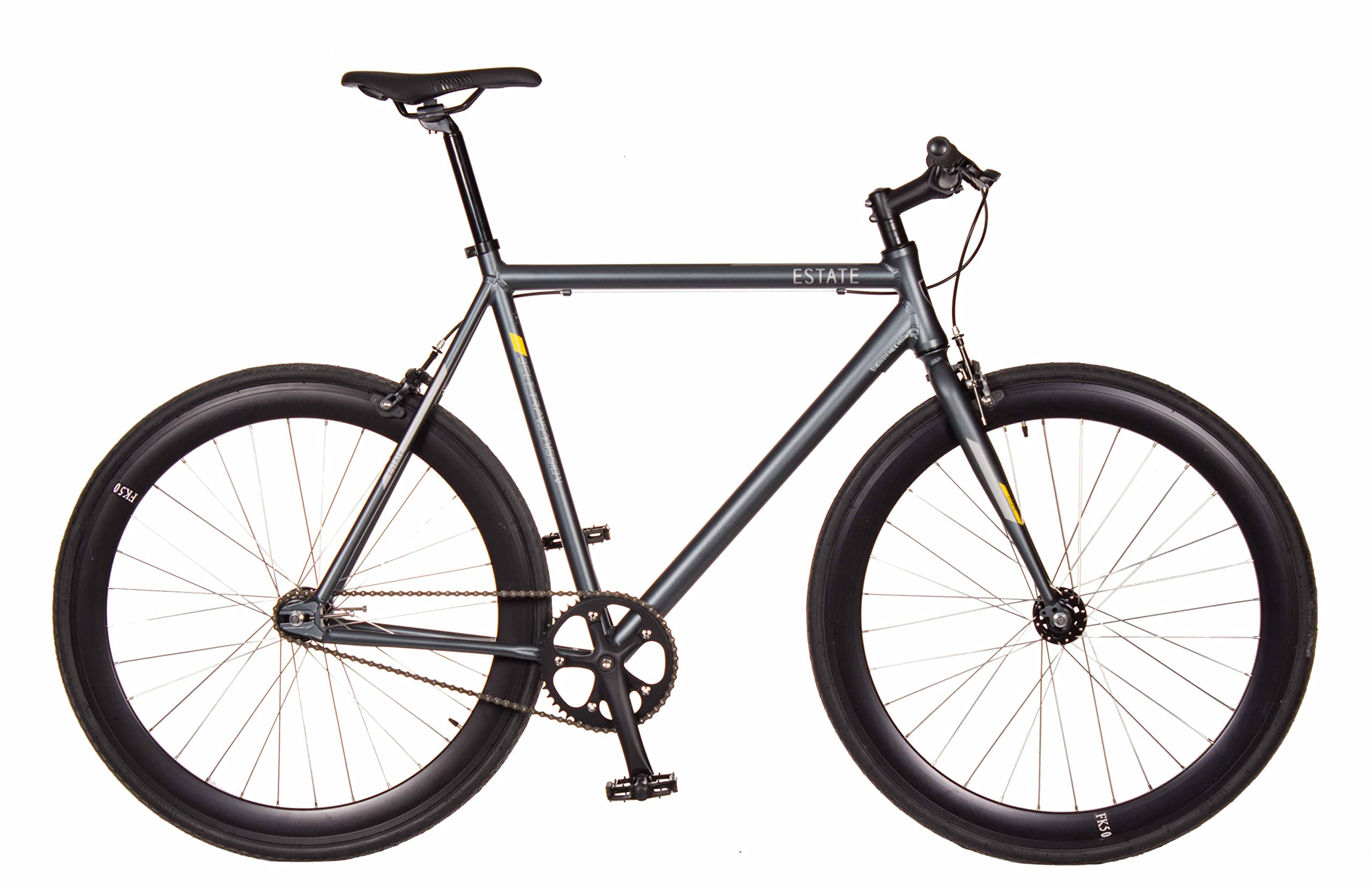 Bicicleta Fixie/Single Crest Estate Gris Aluminio, tamaño XS - XXL
