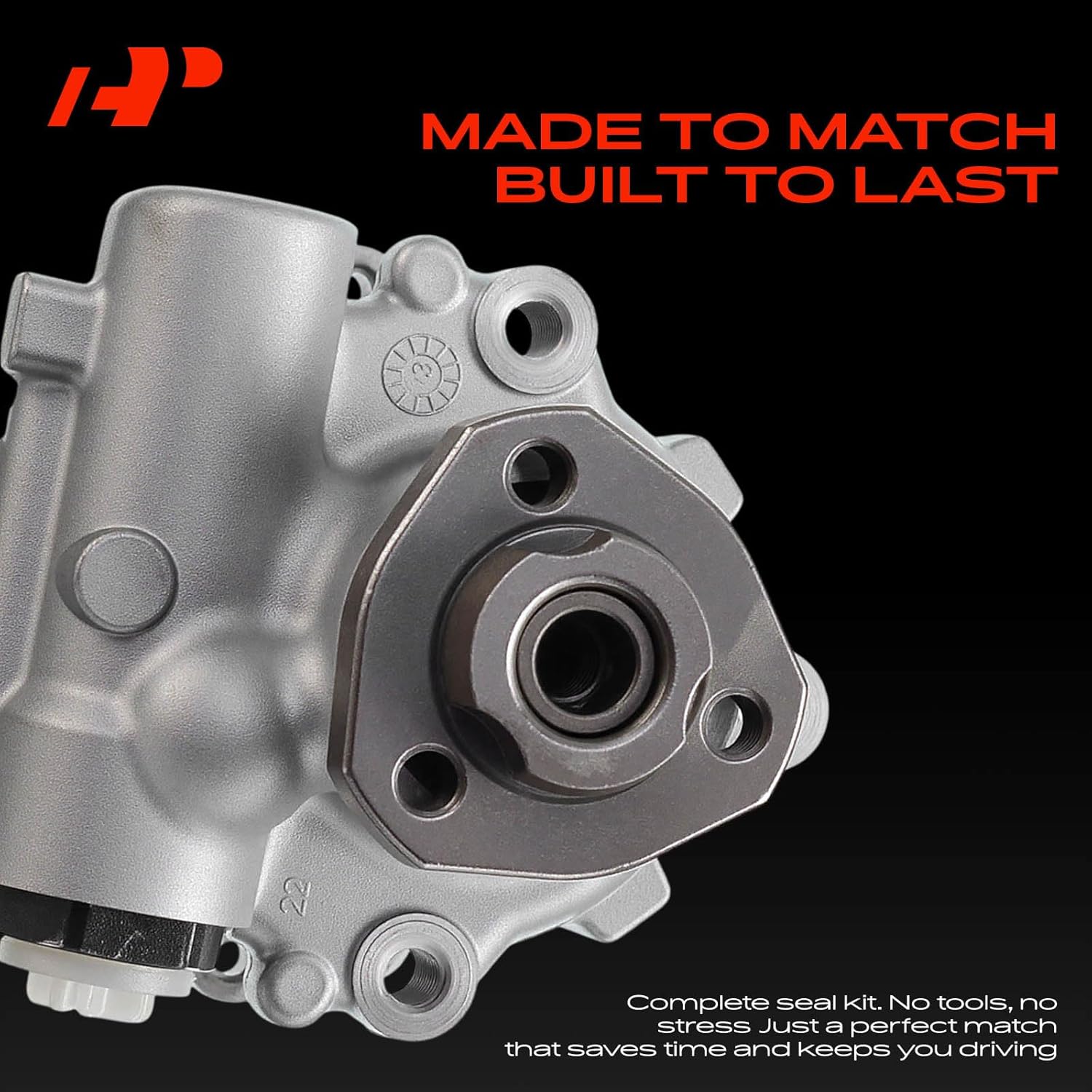 A-Premium Power Steering Pump Compatible with Volkswagen Beetle 1998-2005, Golf 1999-2006, Jetta 1999-2005, 1.8L 2.0L, Replace # 1J0422154HX, 1JO422154B