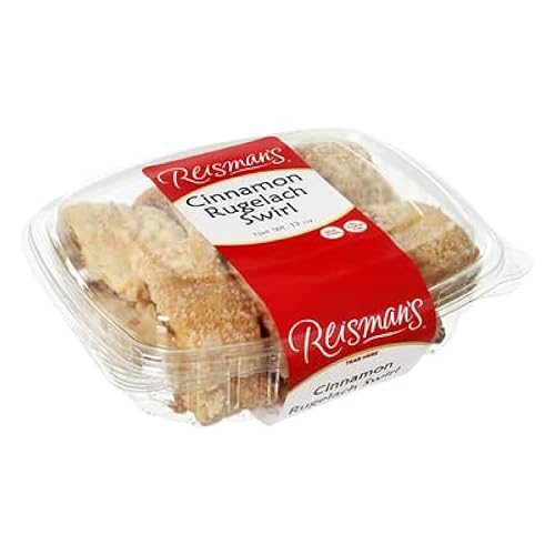 Miniatura 1 de Reisman's Bakery Remolino de rugelach de albaricoque, deliciosa comida de panadería, postre certificado OU Kosher, acompañamiento fresco para el té,