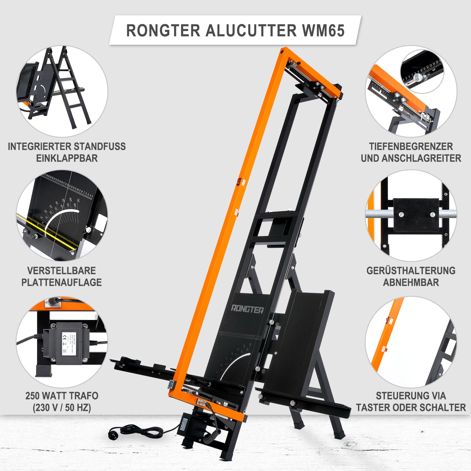 Cortador de poliestireno M6, con carcasa de aluminio soldado, 250 W de un cortador de alambre caliente de alta precisión, tamaño máximo de corte 1350 x 330 mm, incluye 10 cables de corte