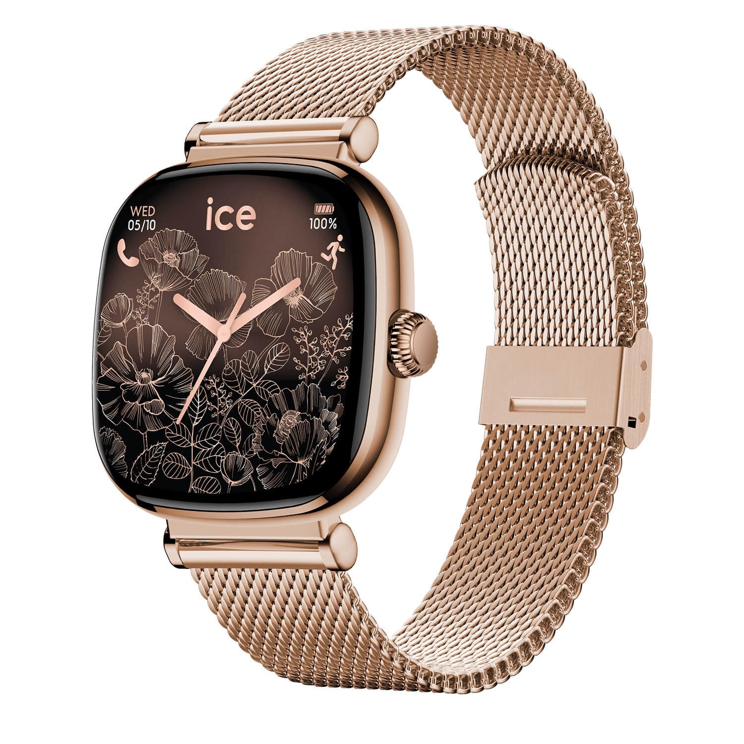 Ice-Watch - ICE smart 2.0 - Orologio connesso quadrato da donna con cinturino in acciaio inossidabile (1,70 pollici)