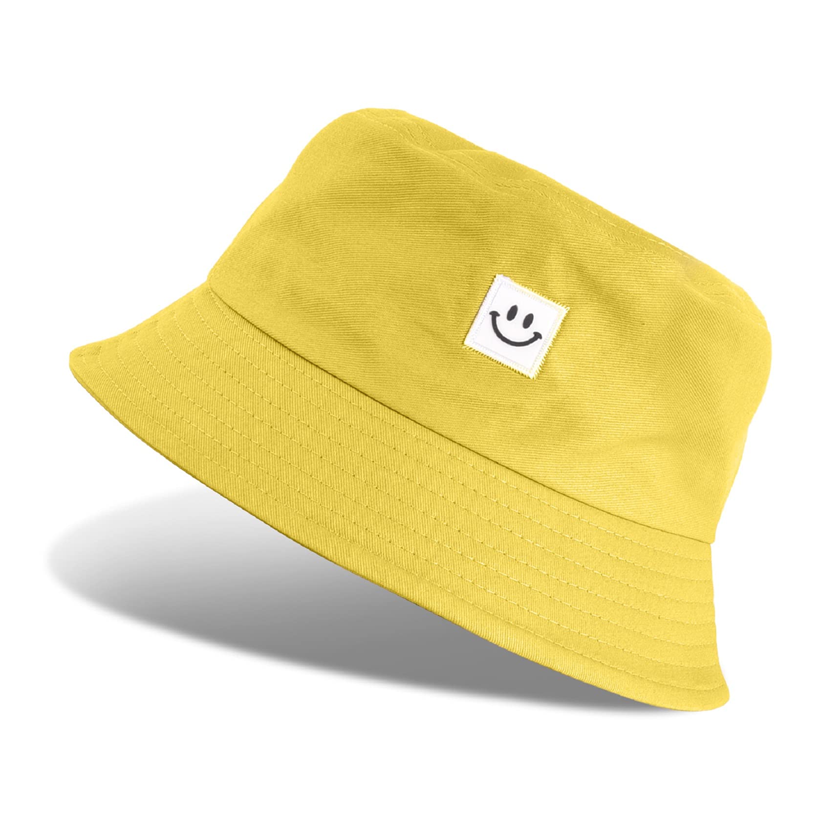 Tuopuda Sombrero del Pescador Algodón Unisex Bucket Hat Plegable De La Sonrisa del Casquillo De Sun Sombrero Al Aire Libre para Senderismo Camping y Playa