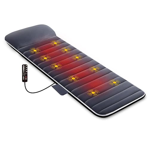SNAILAX Matelas Massant Chauffant avec 10 Moteurs Vibrants - 4