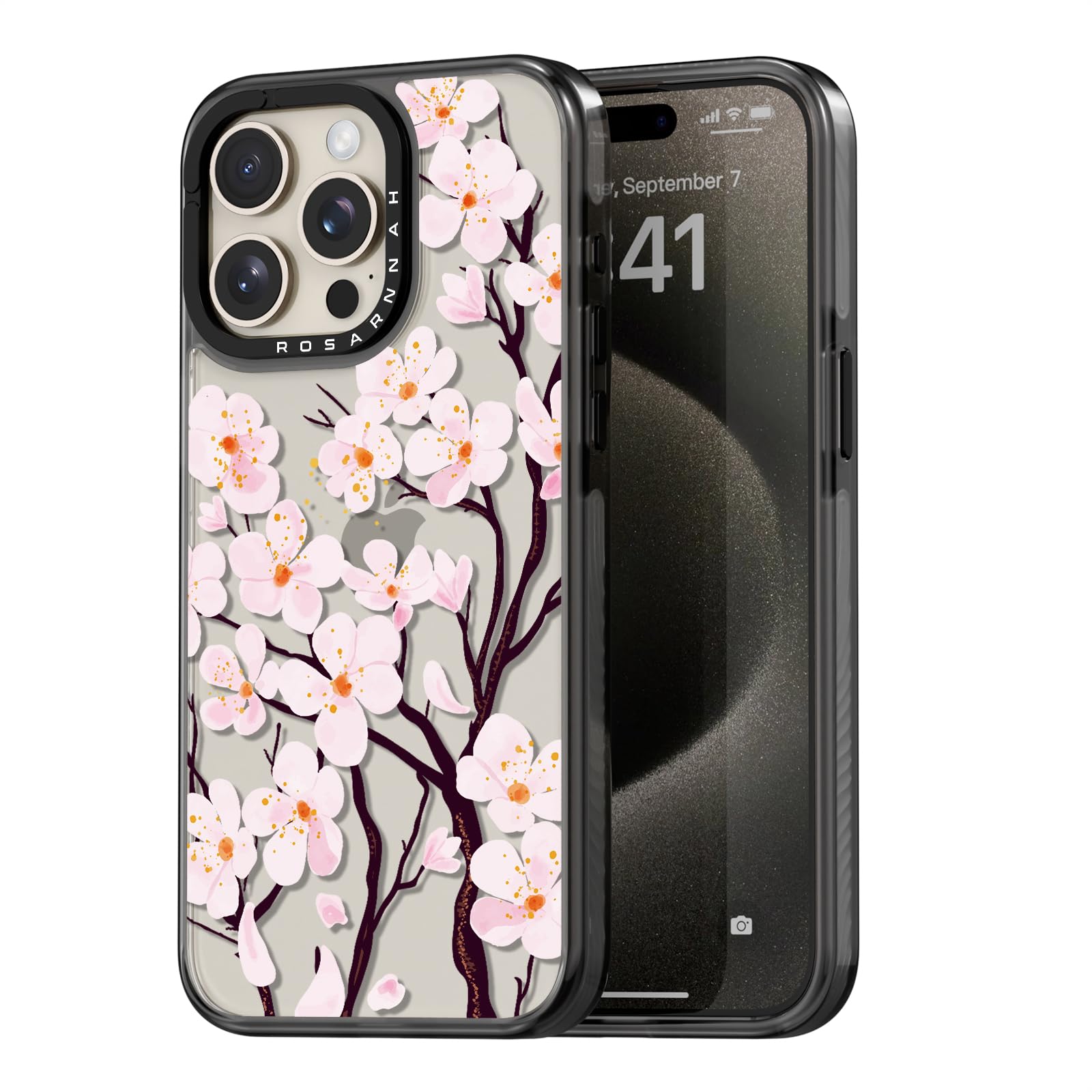 Coque iPhone 15 Pro durable noire 6,1 pouces résistante aux chocs - 8