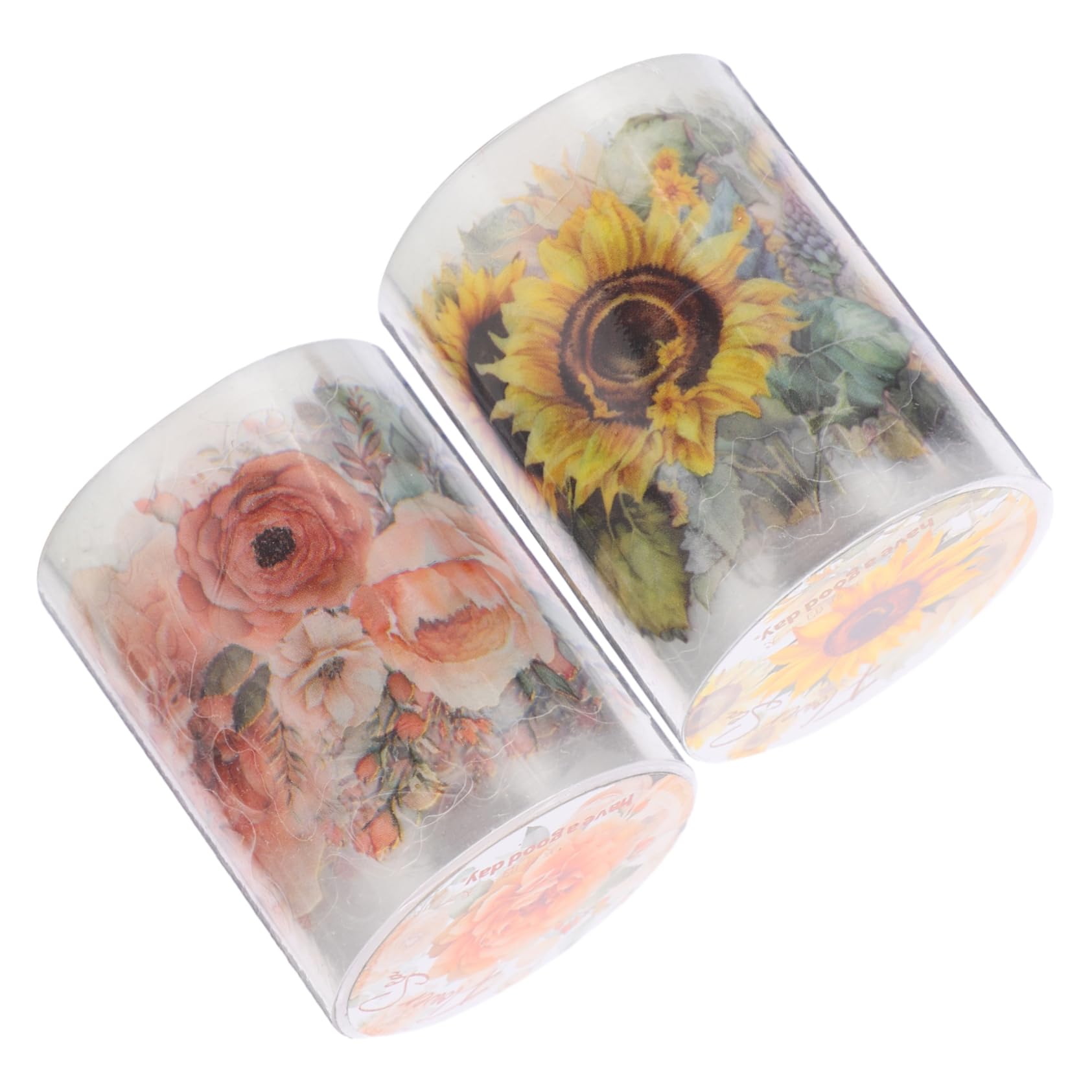 HOMSFOU 4 Set Nastro Adesivo Decorativo Pet Per Scrapbooking Da Rosa Accessori Per Diario Creativo E Decorazioni Per Pianificatori E Album Fai Da Te 2 *4