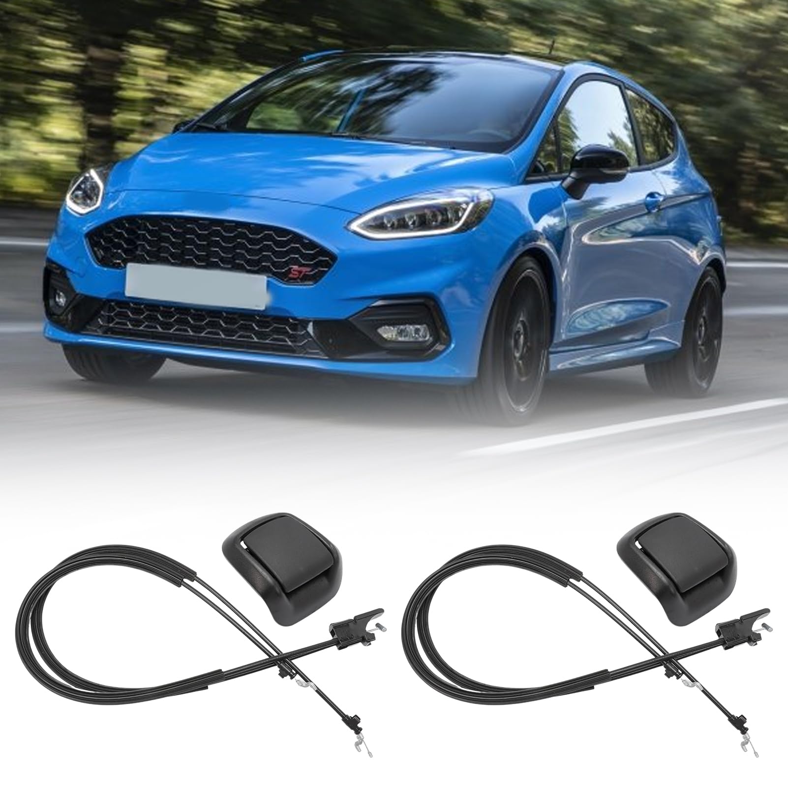 1 coppia con cavo di controllo maniglie di inclinazione maniglie di inclinazione del sedile anteriore destro e sinistro per Fiesta MK6 2002-2012 1441167 1417521