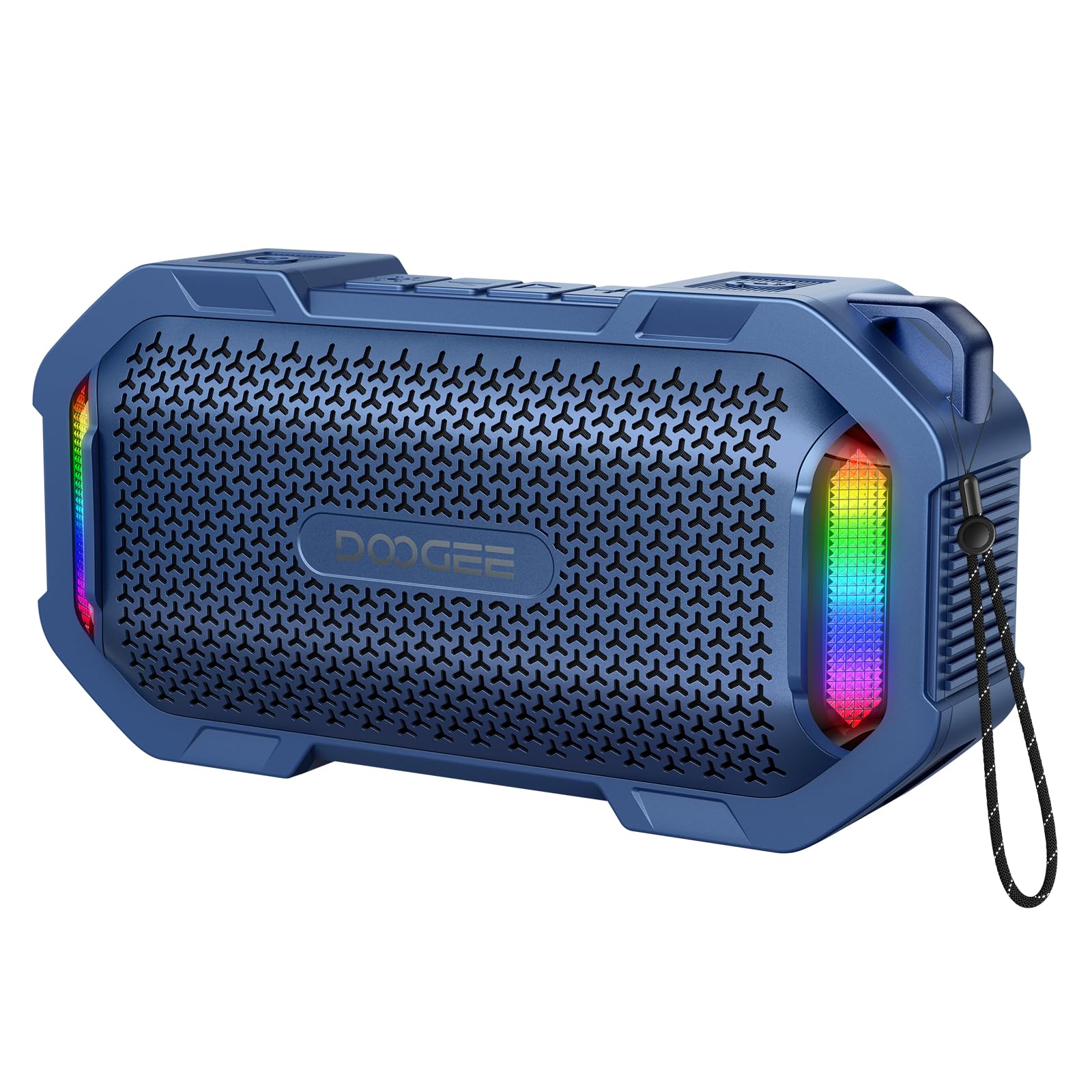 Cassa Potente Portatile con Luce RGB, IP67 Impermeabili Fissaggio Magnetico Altoparlante Wireless Portatile, 10W Resistente alla Polvere e all'acqua, 8 Ore, BT5.3, Accoppiamento Stereo TWS
