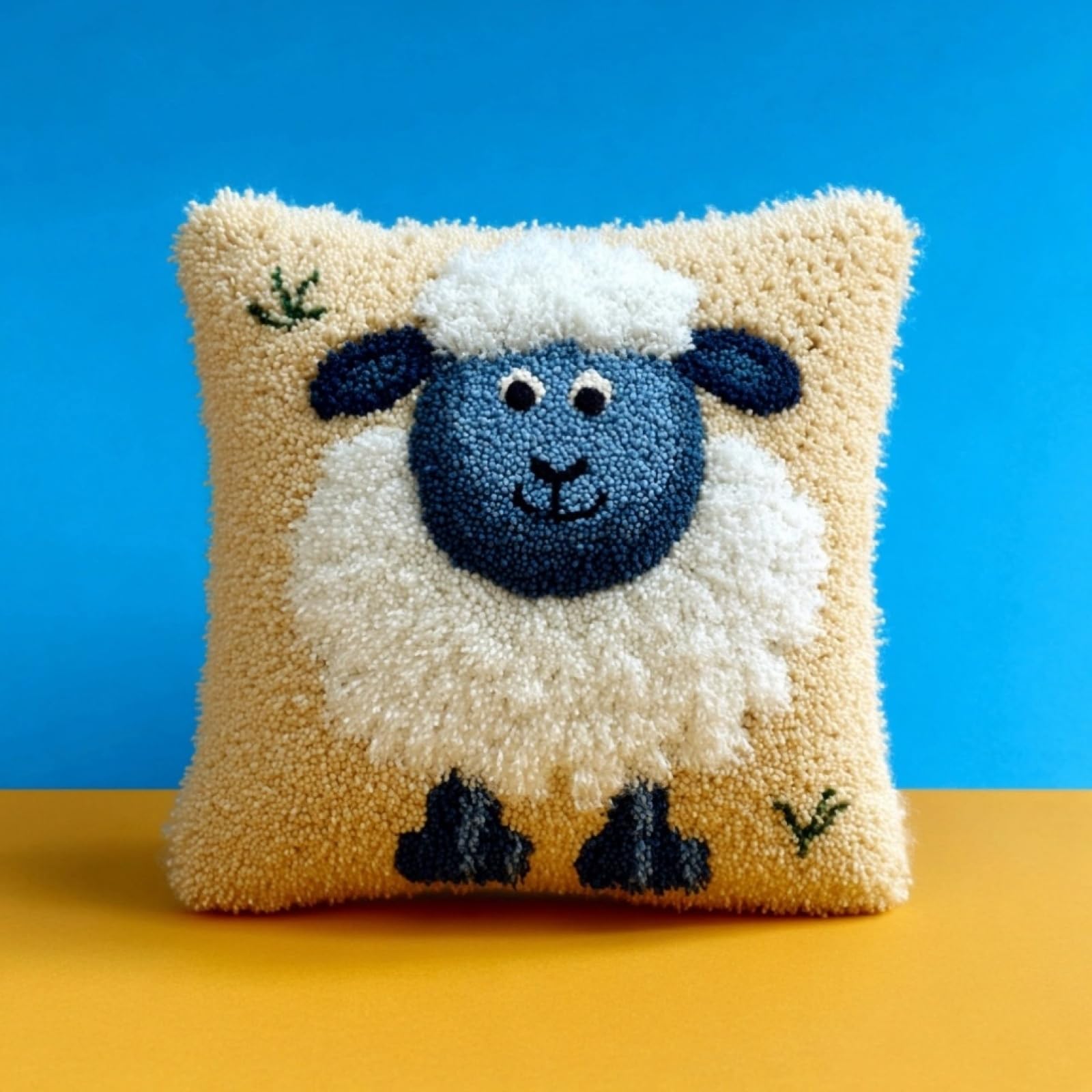 AxiangziK Latch Hook Cushion Kits for Adults,Sheep