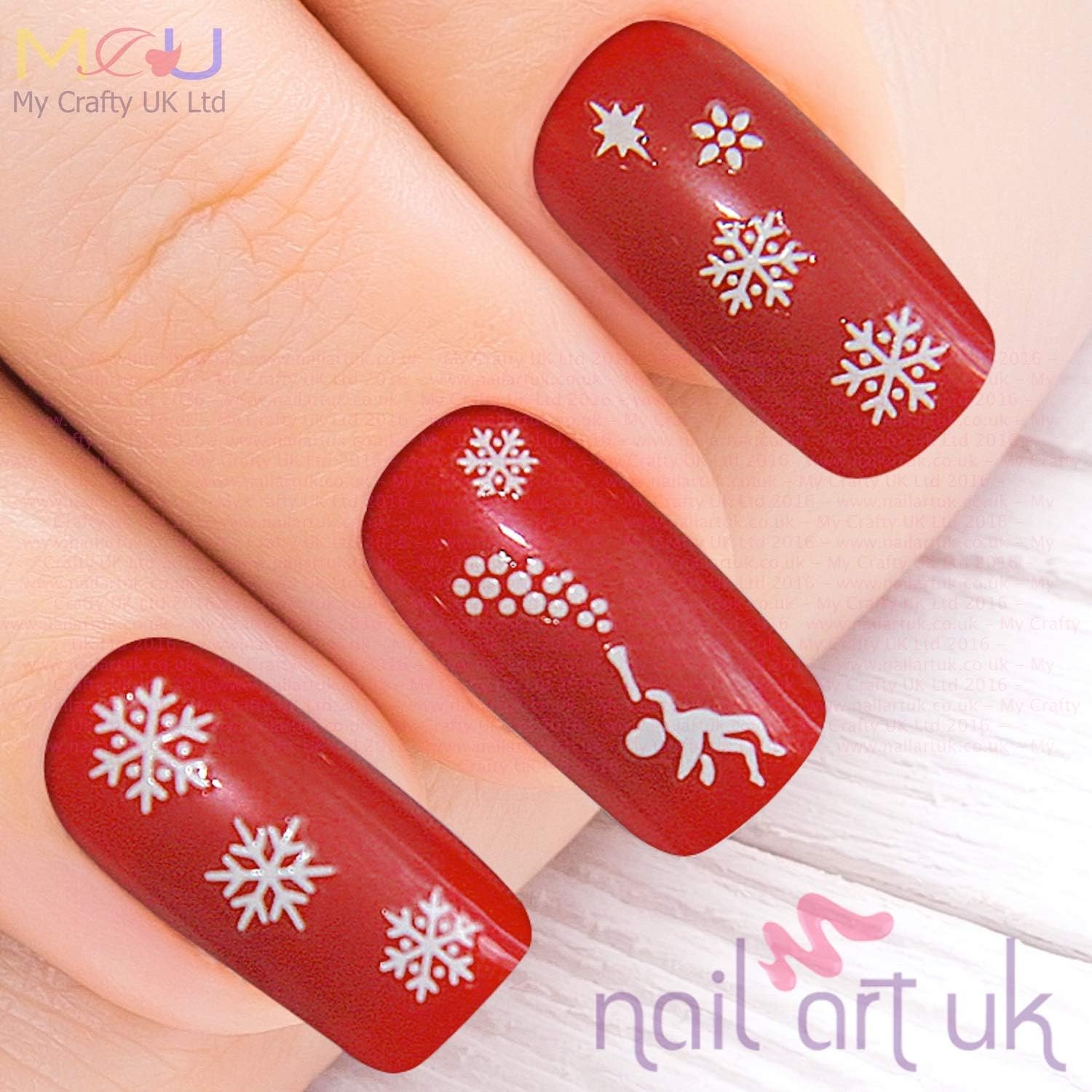 Snowflake Adhesive Nail Stickers Art