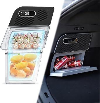 Tlyard Tesla Model Y Car Refrigerator, 22F Cooling, AI 3-Mode Cooling, Ultra-Low 0.5kWh Power Consumption, Easy Install, Perfect for Tesla Model Y 2020-202515L