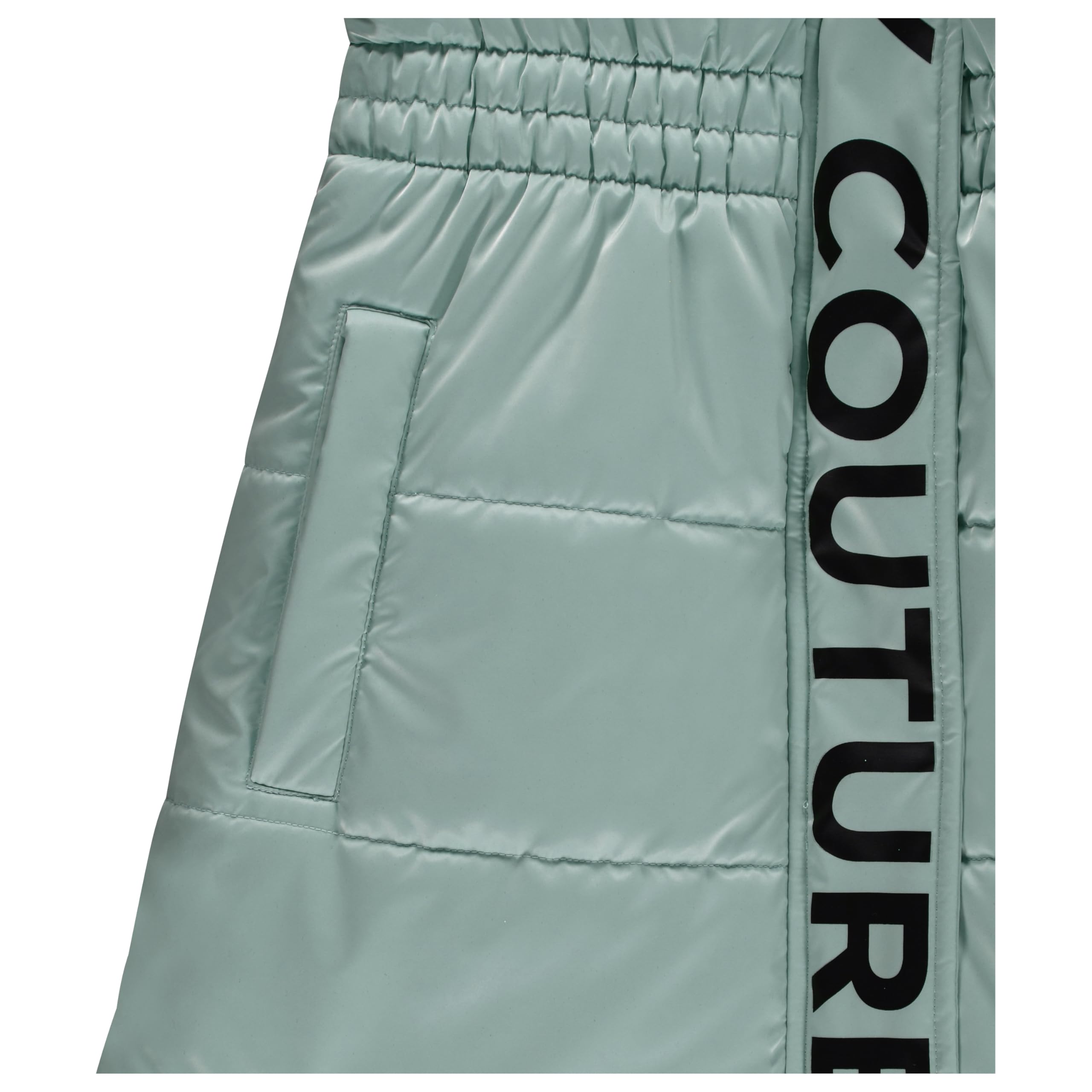 Juicy Couture Giacca imbottita per ragazze cappotto a bolle per bambini con cappuccio in pelliccia