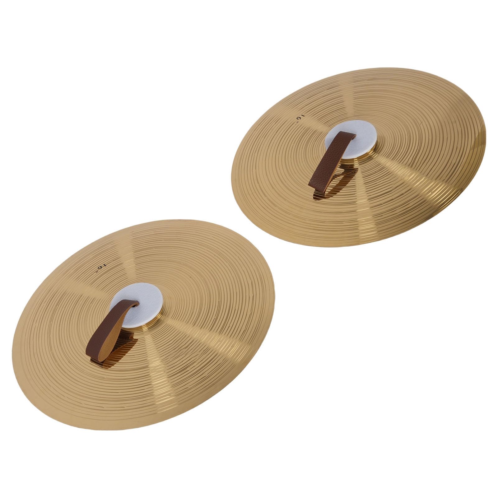 POENVFPO Platillo de Mano de Aleación de Alta Dureza de 16 Pulgadas para Interpretación de Banda, Calidad de Sonido Superior, Adecuado para Principiantes, Estudiantes y Profesionales, Platillo de