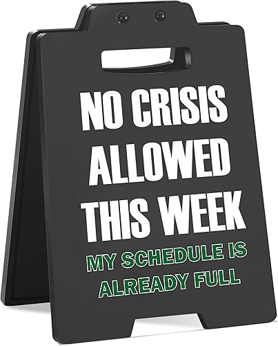 Miniatura 69 de Divertido letrero de escritorio de oficina, decoración sarcástica de cubículo para compañero de trabajo, jefe, empleado, regalo de broma para