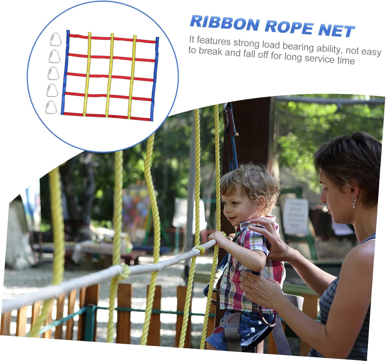 1Set Colorful Climbing Net Outdoor Plaything for Physical Training and Fun Lightweight Design for Boys for Family Bonding Exercise